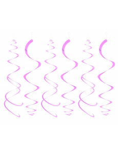 Decoração Espirais Rosa Claro